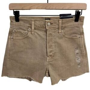 Gap Denim Brown 3.5" High Rise Cheeky Shorts Size 0/25 New